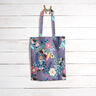 Cotton Cretonne butterflies and flowers – blue grey/pink,  thumbnail number 7