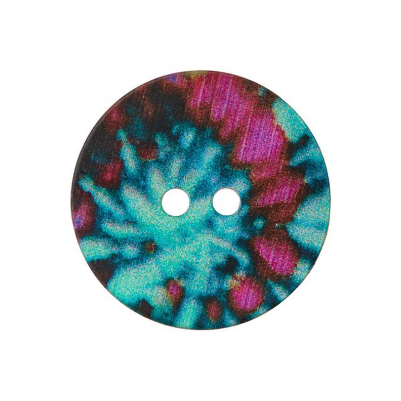 2-Hole Mother of Pearl Button  – colour mix,  image number 1