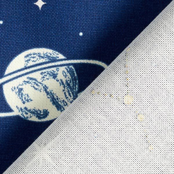 Decor Fabric Glow in the dark constellation – navy blue/light yellow,  image number 4