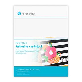Silhouette  Self-adhesive cardstock printable [ 21,5 x 27,9 cm|8 pieces], 