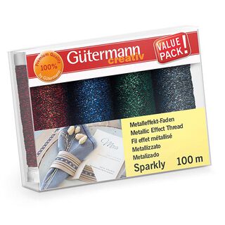 Sparkly Sewing Thread Set [4 spools at 100m] | Gütermann, 