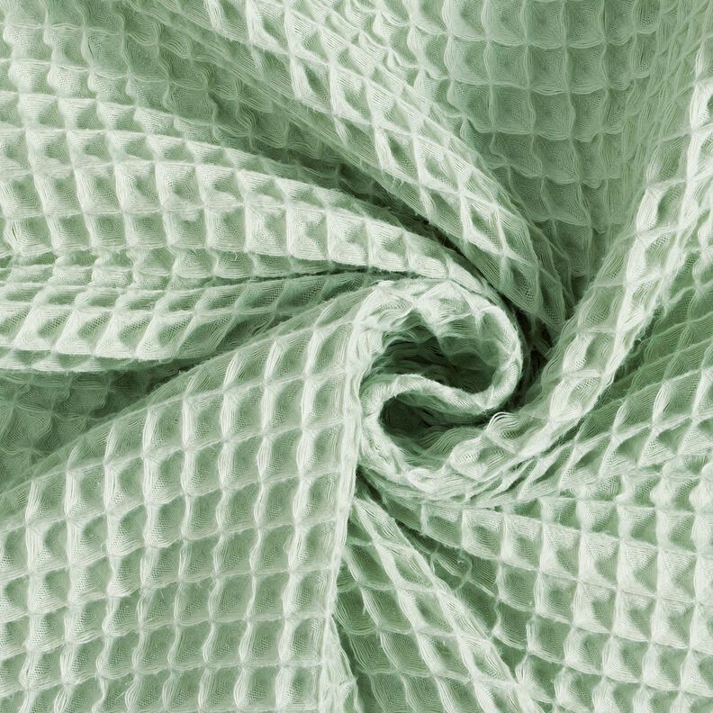 Waffle Piqué large honeycombs – pale mint,  image number 3