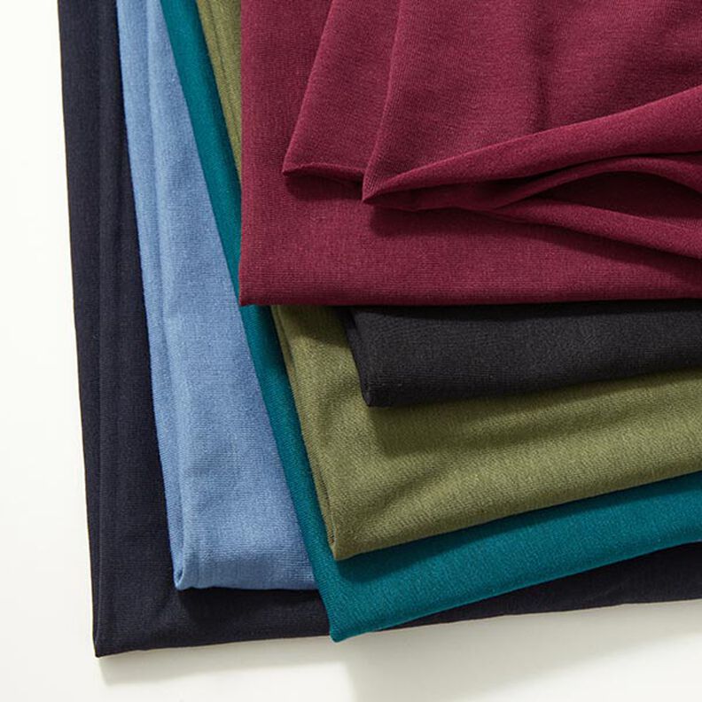 Bamboo Viscose Jersey Plain – navy blue,  image number 6