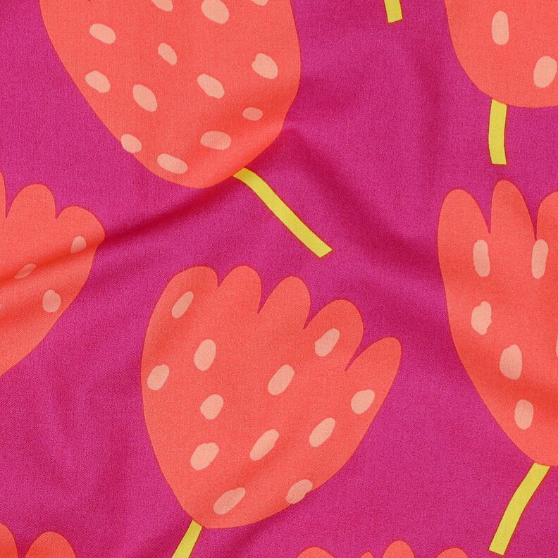 Cotton Poplin Tulips | Nerida Hansen – purple/coral,  image number 2