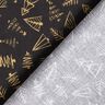 Cotton Cretonne elegant fir trees – black/gold,  thumbnail number 4