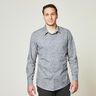 Shirting Fabric overlapping paisley – indigo/olive,  thumbnail number 5