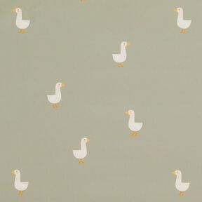 Raincoat Fabric little geese Digital Print – greige, 