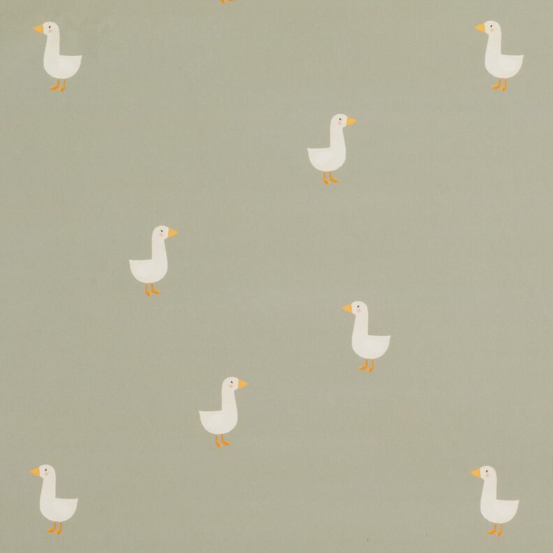 Raincoat Fabric little geese Digital Print – greige,  image number 1
