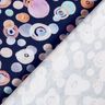 Colourful watercolour circles cotton jersey – midnight blue,  thumbnail number 4