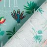 Cotton Cretonne donkeys and peacocks – eucalyptus,  thumbnail number 4
