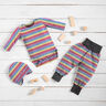 Cotton Jersey Rainbow Stripes – white/colour mix,  thumbnail number 7
