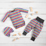 Cotton Jersey Rainbow Stripes – white/colour mix,  thumbnail number 7