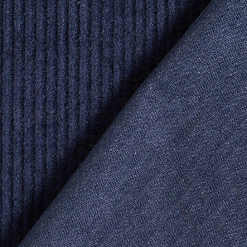 Stretchy wide corduroy – navy blue,  image number 3