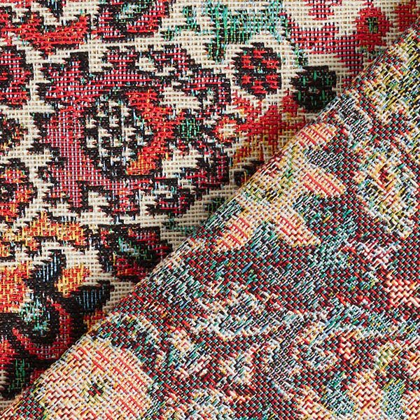 Decor Fabric Tapestry Fabric Oriental Carpet – light beige,  image number 4