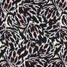 Satin crepe abstract petals – black/silver,  thumbnail number 1