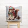 Decorative Panel Tapestry Fabric cute squirrel – light beige/bronze,  thumbnail number 5