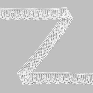 Raschel Lace [13 mm] - white, 