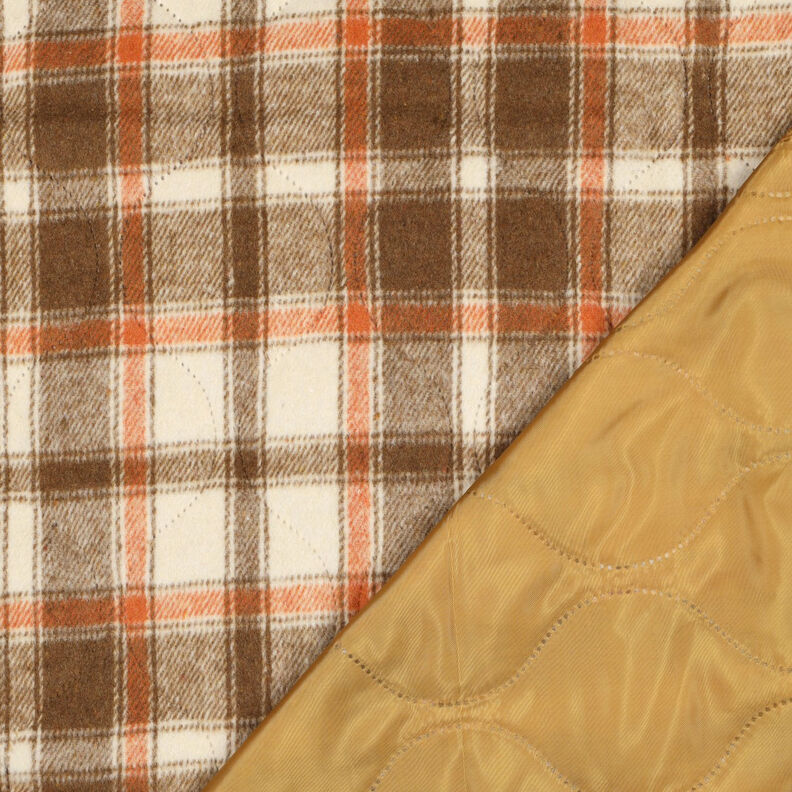 Quilted Fabric Flannel checked | Poppy Fabrics – beige, image number 5