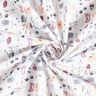 Cotton Poplin gardening – white/blue grey,  thumbnail number 3
