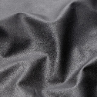 Stretchy imitation leather plain – black, 