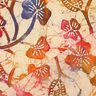 viscose fabric batik leaves – sand/orange,  thumbnail number 4