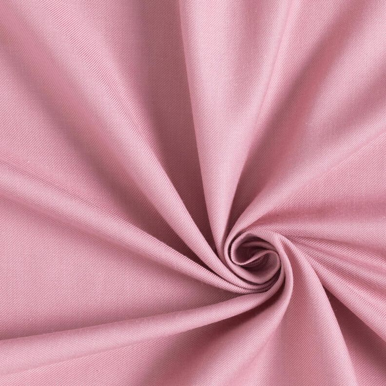 Plain cotton viscose blend blouse fabric – dusky pink,  image number 1