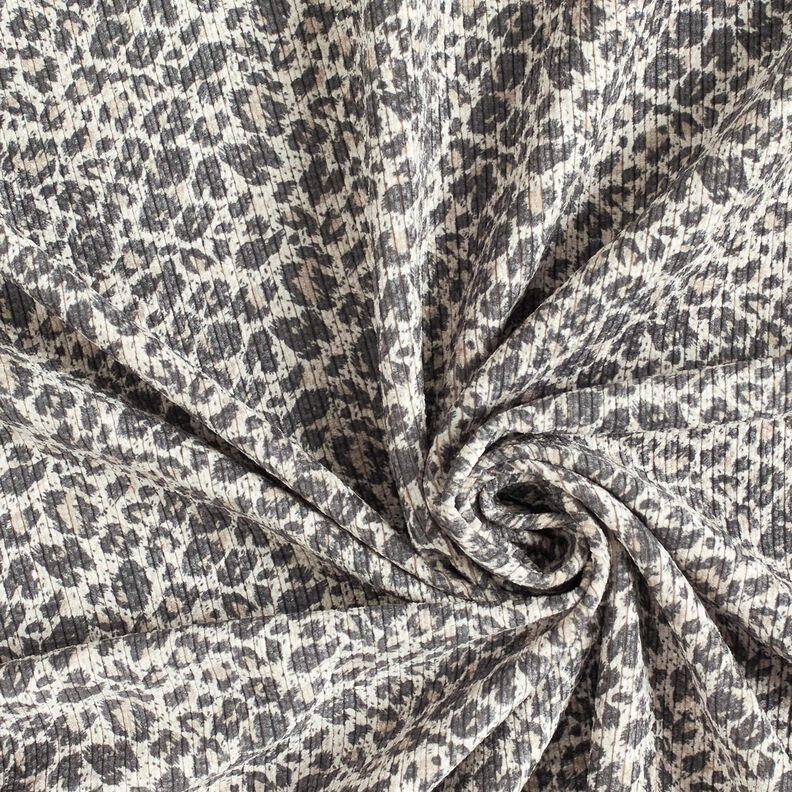 Cord Leopard Print – sand/black brown, image number 3