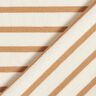 Narrow & Wide Stripes Cotton Jersey – cream/cinnamon,  thumbnail number 4