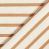 Narrow & Wide Stripes Cotton Jersey – cream/cinnamon,  thumbnail number 4