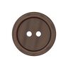 Basic 2-Hole Plastic Button - red brown,  thumbnail number 1