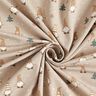 Cotton Jersey Gnomes in the snow – almond,  thumbnail number 3