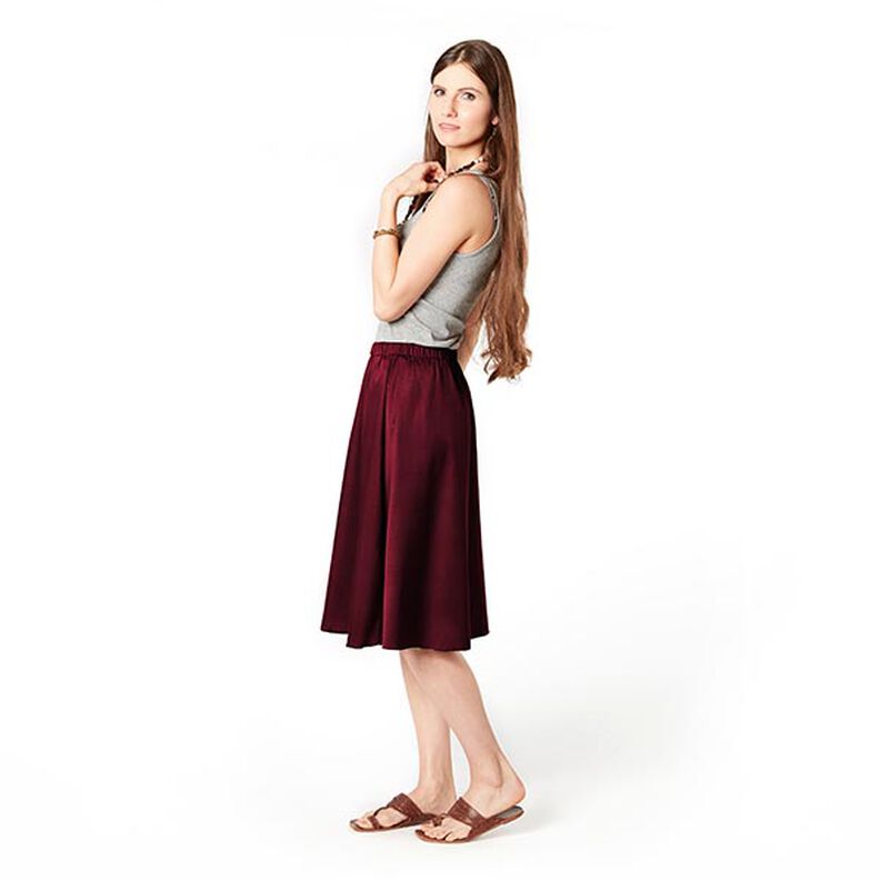Cotton Twill Stretch – burgundy,  image number 6