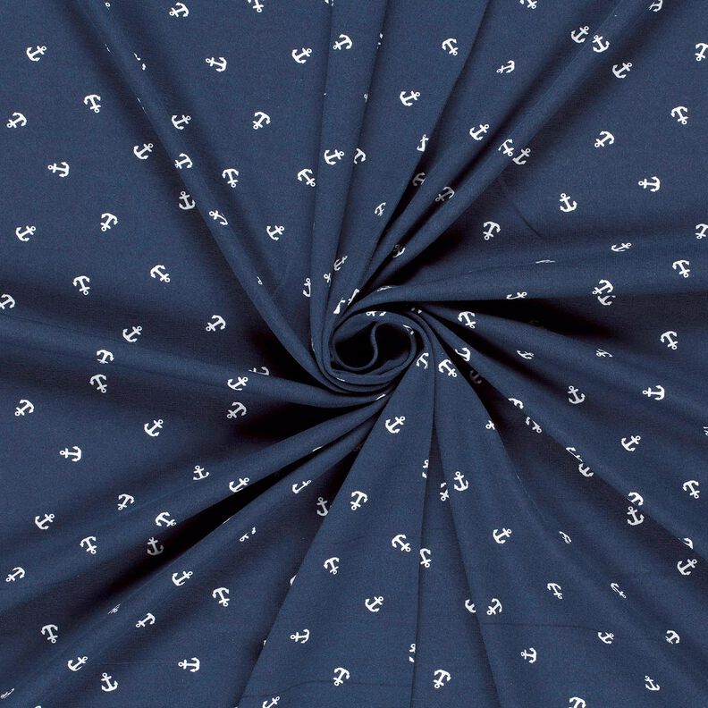 Cotton Jersey small anchor – navy blue,  image number 3