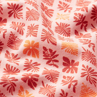 GOTS Cotton Jersey shamrock | Tula – pink/terracotta, 