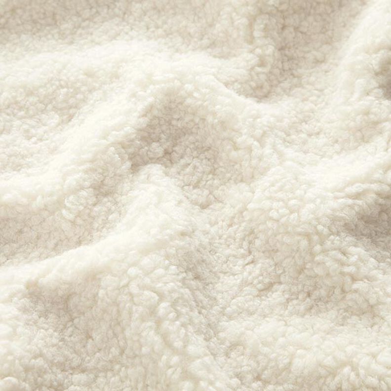 Teddy fur upholstery fabric – offwhite,  image number 2