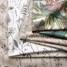 Decor Fabric Half Panama flower drawing – offwhite/black,  thumbnail number 5