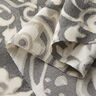 Crepe fabric paisley and flowers – grey/white,  thumbnail number 3