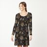 Cotton Jersey golden mandala flowers | Glitzerpüppi – black/gold,  thumbnail number 6