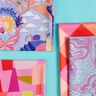 Cotton Poplin Little Creatures Digital Print | Nerida Hansen – coral/blue lilac,  thumbnail number 5