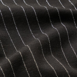 pinstripe lurex Romanit jersey – black, 