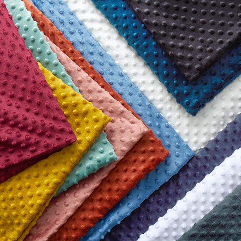 Cosy Fleece Embossed Dots – terracotta,  image number 6