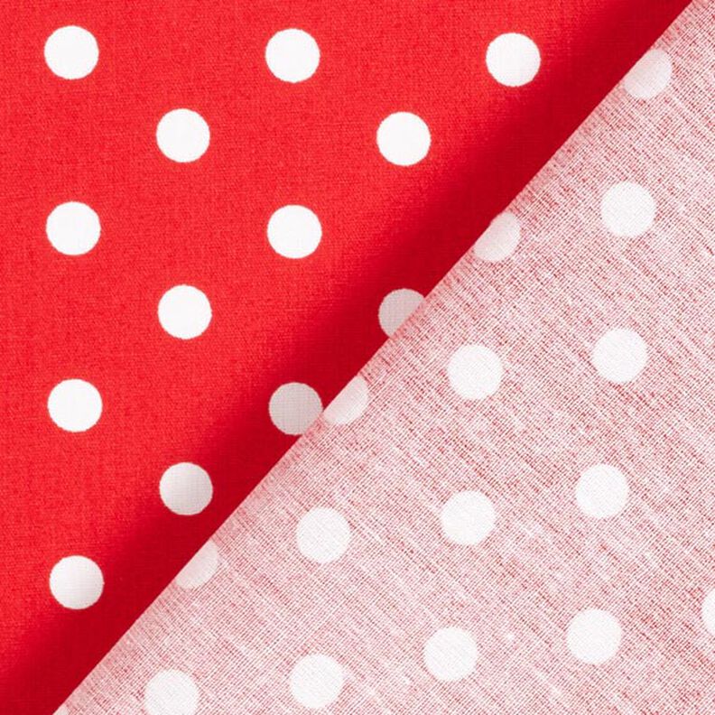 Cotton Poplin Large Dots – red/white,  image number 6