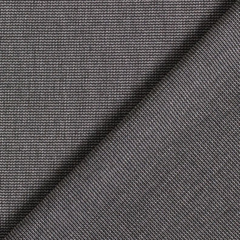 Trouser fabric stretch zig-zag – silver grey/black,  image number 4