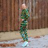 Cotton Jersey Ginkgo | Glitzerpüppi – dark green/antique gold,  thumbnail number 7