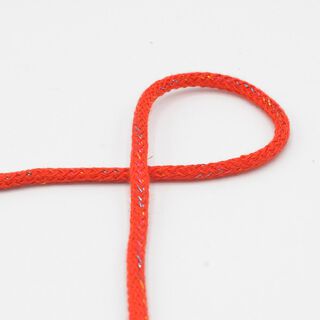 Cotton cord Lurex [Ø 5 mm] – red, 