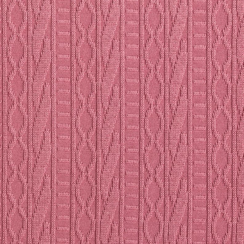 Jacquard Jersey decorated stripes cotton blend – hollyhock,  image number 1