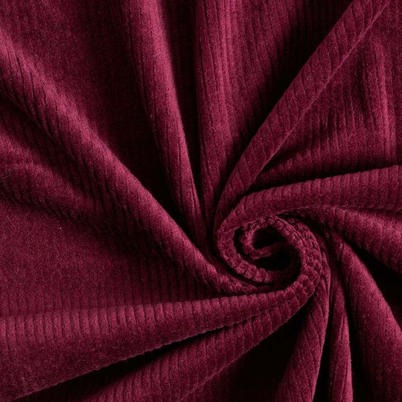 Stretchy wide corduroy – burgundy,  image number 1