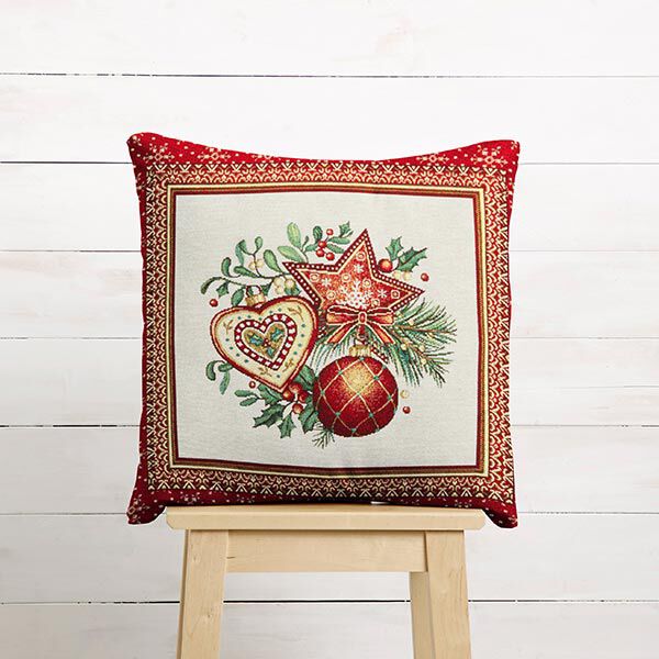 Decorative Panel Tapestry Fabric Christmas Decorations – carmine,  image number 5