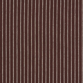 Blouse Fabric Cotton Blend wide Stripes – dark brown/offwhite, 