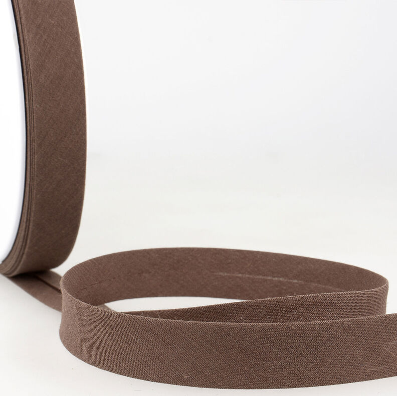 Bias binding Polycotton [20 mm] – dark brown,  image number 1